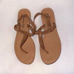 American Eagle Outfitters Tan Braided Sandals